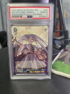 2023 WEISS SCHWARZ JP TITLE CUP PRIZE FRIEREN PSA 10 - Picture 1 of 2