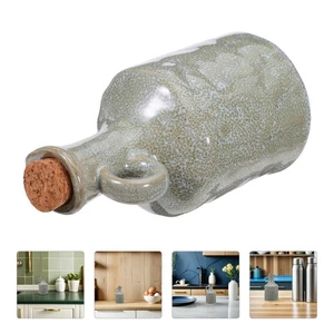  Dispensador de salsa de soja de cerámica: botella de aceite de oliva para verter vinagre 400 ml para cocina - Imagen 1 de 17