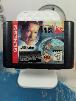 Sega Genesis True Lies Cartridge 1995, Authentic, Tested Working - Image 1 of 4
