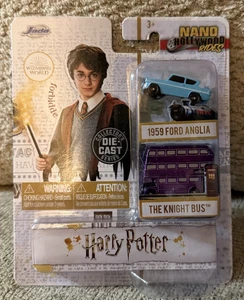 Harry Potter - 1959 Ford Anglia & Knight Bus / Jada NANO Hollywood Rides NEU - Bild 1 von 1