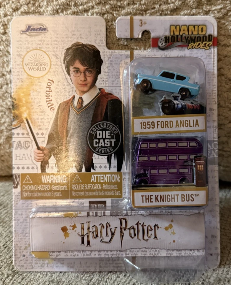 Jada Nano Hollywood Rides Nv-6 Harry Potter 1959 Ford Anglia Knight Bus 2020
