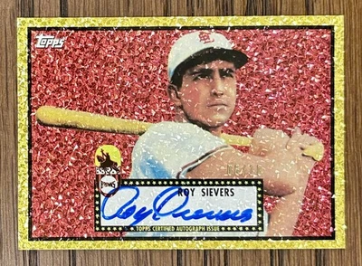 2011 Topps Lineage Canary Gold Roy Sievers #64 Autograph 1952 Auto /10 Browns - Image 1 of 2
