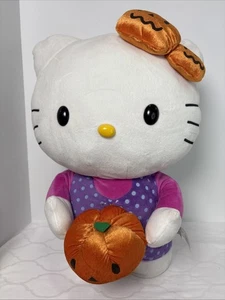 Hello Kitty Halloween Tür Greeter Kürbis JackoLantern 2016 SELTEN RARITÄT 19" - Bild 1 von 14