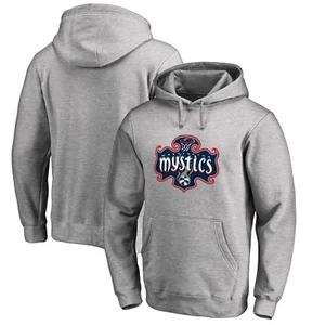Men's Heathered Gray Washington Mystics Primary Logo Pullover Hoodie - Picture 1 of 3