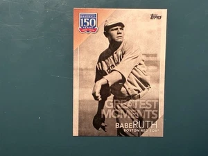2019 Topps Update Baseball Greatest Moments Babe Ruth #150-53 - Picture 1 of 2