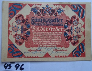 AUSTRIA  - GEMEINDE BORDERSTODER - 50 Heller  - STAINS - M 1120 - Picture 1 of 2