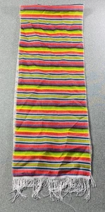 Amscan Mexican Theme Vibrant Colorful Table Runner Fringe Fiesta Party 71”x13.5” - Picture 1 of 2