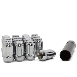LUG NUTS TUNER SPLINE ACORN 12x1.50 CHROME 16 PIECES +1 TOOL - Picture 1 of 2