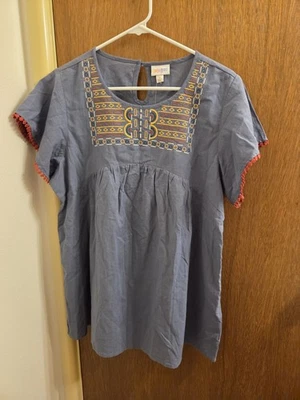 Blusa Boho Blusa Lularoe Paisley Mujer Mediana M Bordada Nueva con Etiquetas Ojo de Cerradura  Foto 1 de 4