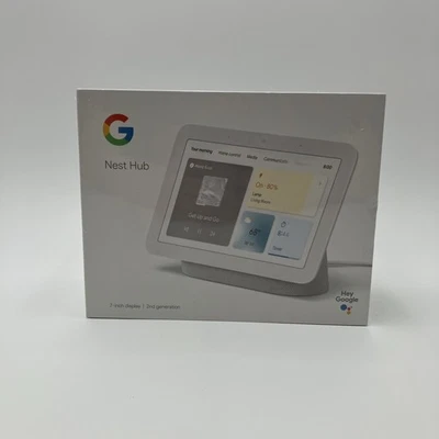 Nest Hub 7” Smart Display with Google Assistant (2nd Gen) - Chalk - New Sealed - Image 1 of 4