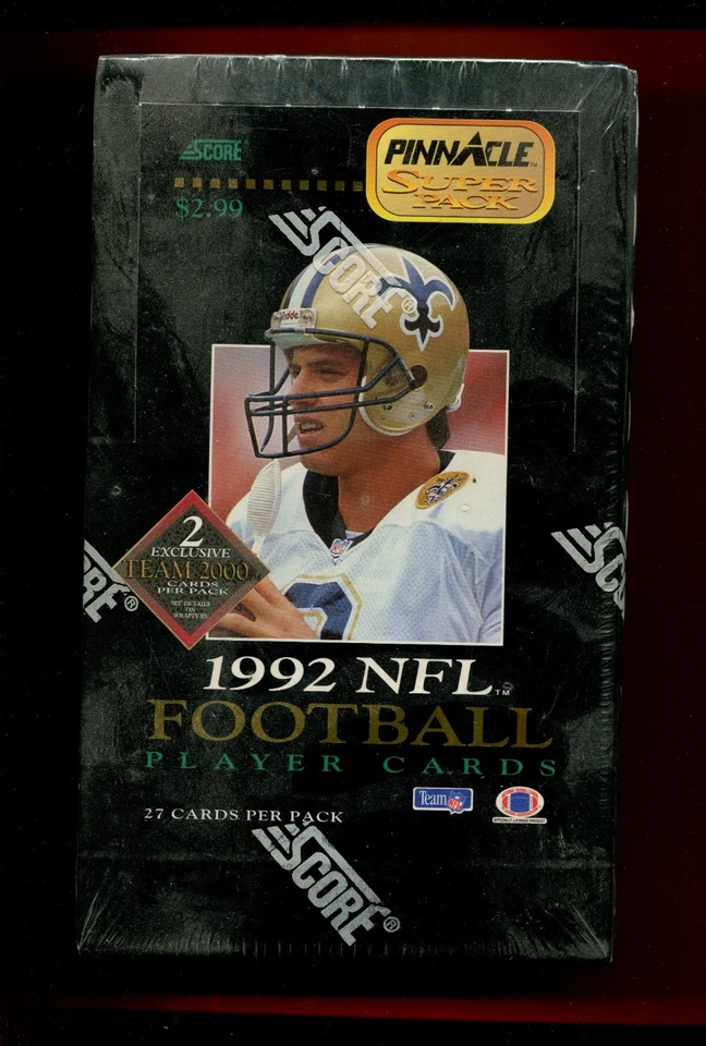 Pinnacle NFL Football 1992 caja sin abrir 24 súper paquetes 27 cartas por Foto 1 de 1