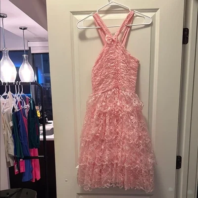 DSQUARED2 Vestido de Baile Formal Rosa Encaje 16 Juveniles Foto 1 de 4