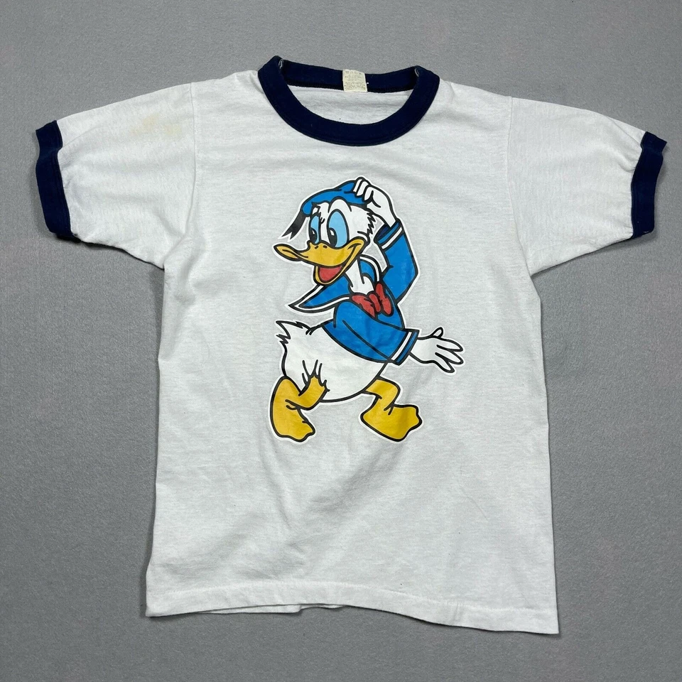Vintage Shirt Youth Size 14 - 16 Single Stitch Screen Stars 70s Donald Duck - Image 1 of 4