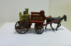 Matchbox Lesney No. 4 Pferdefeuerwehr London 72 FEHLENDE FIGUREN - Bild 1 von 5