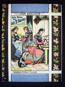 Vintage Imagerie Pellerin Les Fees ou Les 2 Soeurs Serie Brillante Book Inv1499 - Picture 1 of 9
