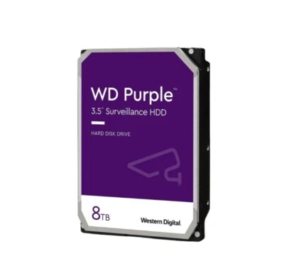 Western Digital WD Purple Surveillance Internal Hard Drive HDD 8TB New Sealed - Image 1 of 2