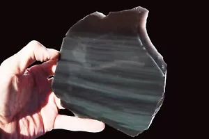 Raro Arco Iris Obsidiana Losa 6" x 6" Lapidaria Rebanada Áspera Roca Mineral Curación - Imagen 1 de 2