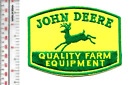 Équipement agricole vintage de qualité John Deere tracteur 4 pattes patch cerf crochets vel