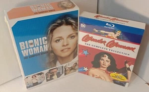 Wonder Woman TV Series (Blu-ray) + Bionic Woman Series (DVD) NEW-Box Shipping - Picture 1 of 10