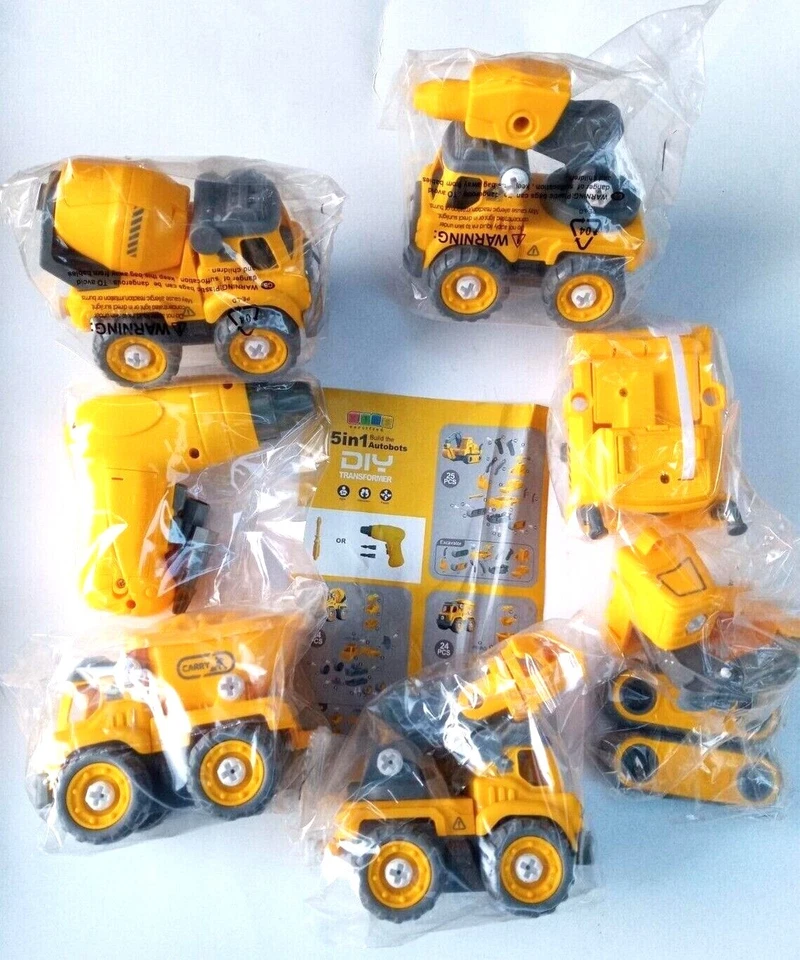 Wajetor 5-in-1 Build The Autobots Robot Toys , Building Deformed DIY Transformer - Image 1 of 4