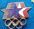 1984 Los Angeles Olympic Pin Stars Logo Rings