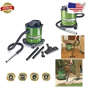 10 Amp Green & Black Ash Vacuum with Fire-Resistant Filter – 3 Gallon Capacity - Picture 1 of 10