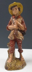 Stampo Atlantico Presepe Pastorello con Flauto Corno Ceramica (ha un piccolo chip) - Foto 1 di 5