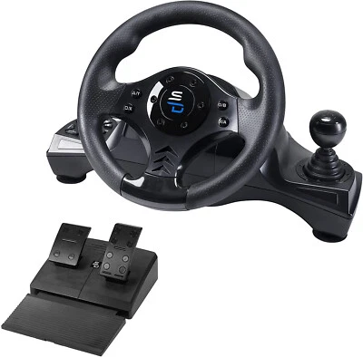 Subsonic GS750 Drive Pro Gaming Steering Wheel & Pedals For PS4, Xbox Series X/S