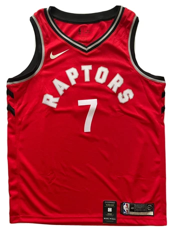 Kyle Lowry Toronto Raptors Nike Icon Edition Red Swingman Jersey Size Large Cover