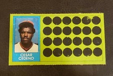 1981 Topps Scratch-Off Baseball Card #077-Cesar Cedeno, Houston Astros