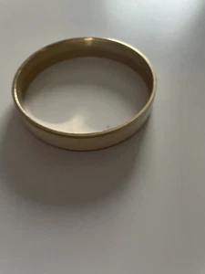 NWOT Ivory Cream Gold Bangle Bracelet OS Fashion Jewelry Statement Women - Picture 1 of 7