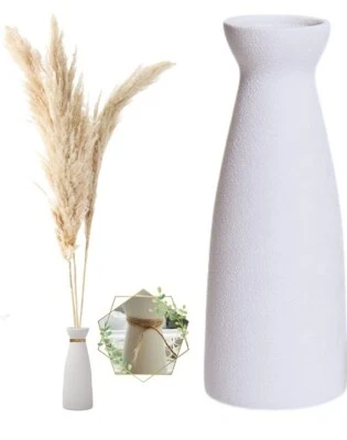 Jarrón de cerámica blanco W.Z para hierba pampeana moderno boho decoración del hogar estilo perfecto... Foto 1 de 4