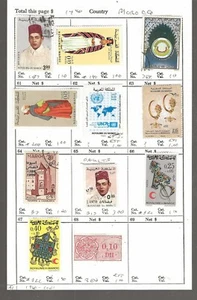 MOROCCO...SC #187/200; B7/22; Revenue...M & U...1960/2021...11 Diff...SCV $14.40 - Picture 1 of 1
