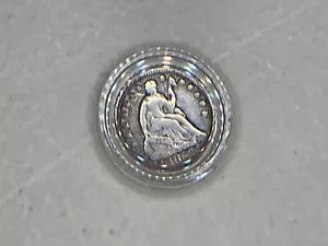 1853. Seated Half Dime 89% Silver 11% Copper, w/ free shipping - Picture 1 of 4