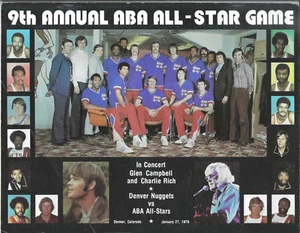 1975-1976 ABA All-Star Game Program vs. DENVER NUGGETS 9th ASG Unscored Rare - Picture 1 of 7