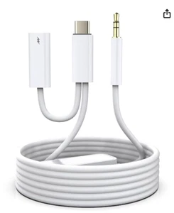 Câble Aux vers USB C, USB C vers 3,5 mm Audio Aux Jack, USB Type C vers 3,5 mm Casque C - Photo 1 sur 7
