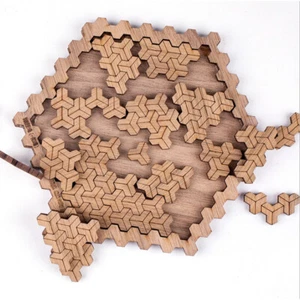 Zummy Mind Bending Wooden Jigsaw Puzzle Puzzles for Adults 24 pcs - Picture 1 of 2