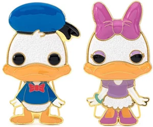 Funko Pop! Pin Disney DONALD PATO Y MARGARITA Pato 03 04 Juego de pines de esmalte grandes 3 4 - Imagen 1 de 7