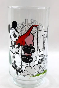 Walt Disney Mickey Mouse Club Drinking Glass On Pogo Stick Rabbit - Picture 1 of 6