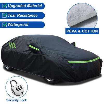 For Honda Accord Waterproof 6 Layer Car Cover W/ Lock PEVA&Liner - Image 1 of 4