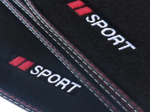 Logo Sport Welurowe dywaniki podłogowe do Honda Accord VIII 8 YOC 2008-2015 Limo Touring  - Zdjęcie 1 z 4