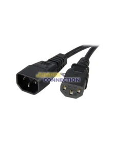 Cable de extensión de alimentación, (hembra a macho) 2ft (0.6m) 14AWG 250V / 15A - Bild 1 von 1