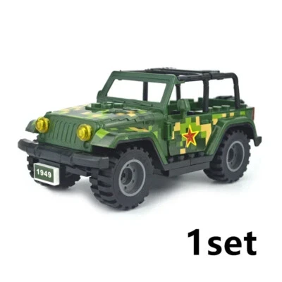 SUV militar Jeep camión todoterreno coche para bloques de construcción LEGO juego de ladrillos juguete hágalo usted mismo Foto 1 de 4