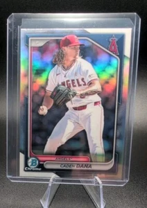 2024 Bowman Draft Chrome REFRACTOR BDC-69 Caden Dana RC Los Angeles Angels - Bild 1 von 2