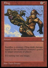 Magic the Gathering MTG Fling (82) Stronghold   LP