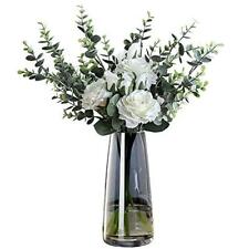 Ins Modern Glass Vase Irised Crystal Clear Glass Vase for Home Office Decor