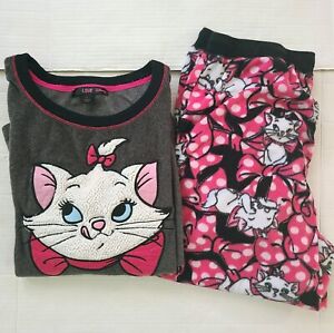 Disney Love Damska 2-częściowy polarowa piżama zestaw piżama szara różowa rozmiar L