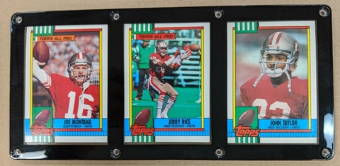 SAN FRANCISCO 49ERS 3 CARD PLAQUE JOE MONTANA JERRY RICE JOHN TAYLOR Cover