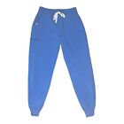 Figs Scrub Pants Womens M Medium Zamora Jogger Blue Great Condition