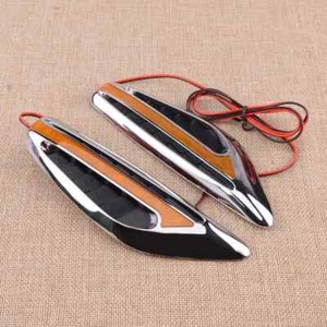 Pair Universal Car  LED Side Front Wing Marker Lights Turn Signal Lamp s - Picture 1 of 3